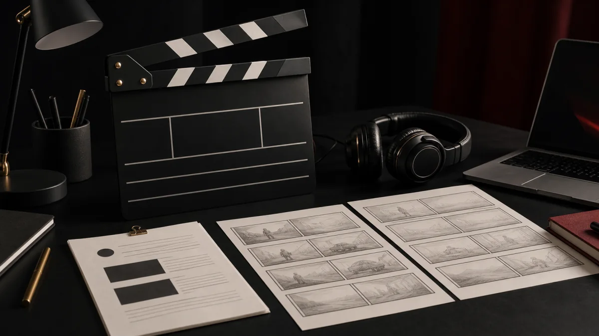HOW WE WORK — 5 step dari brief ke final video. Transparan, predictable.